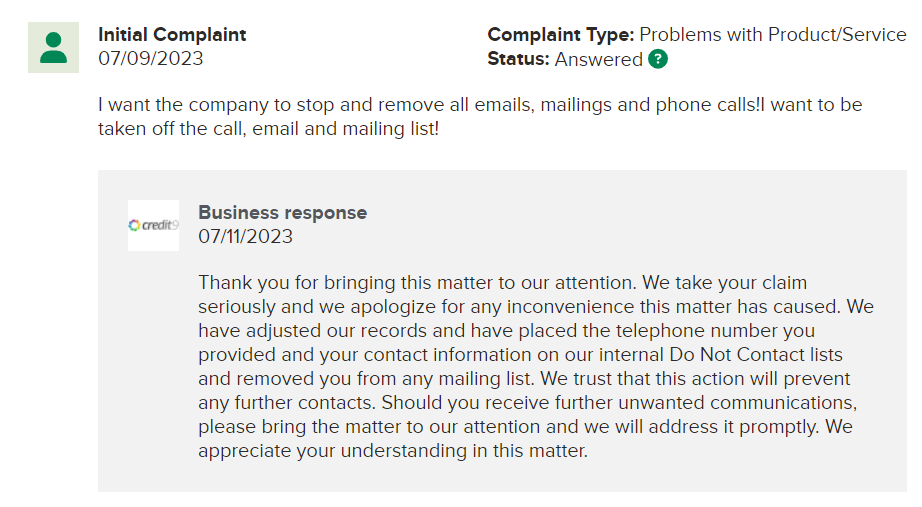 Credit9 BBB Rating & Reviews 3 Credit9 BBB Rating & Reviews 2